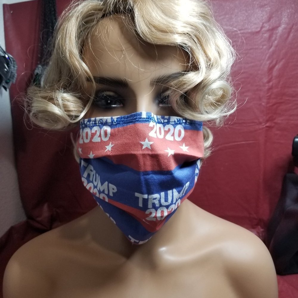 Cloth Face Mask - Silver/Copper Filters-Trump2020